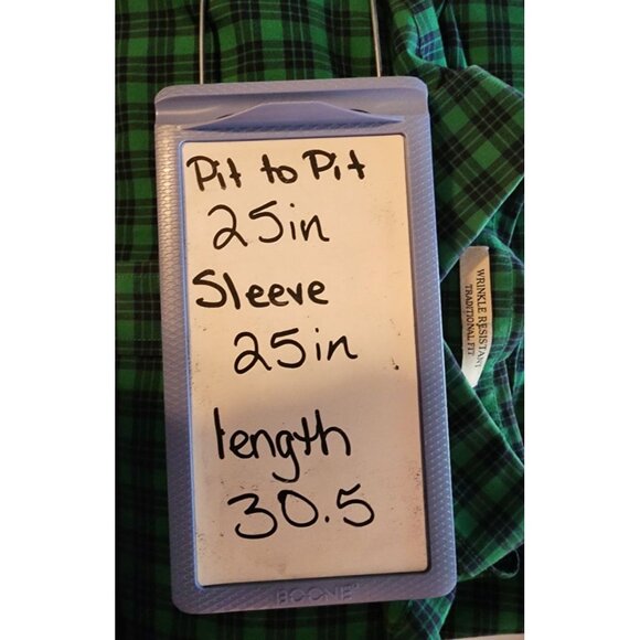 Green and Blue Plaid Men's Shirt - Picture 4 of 11
